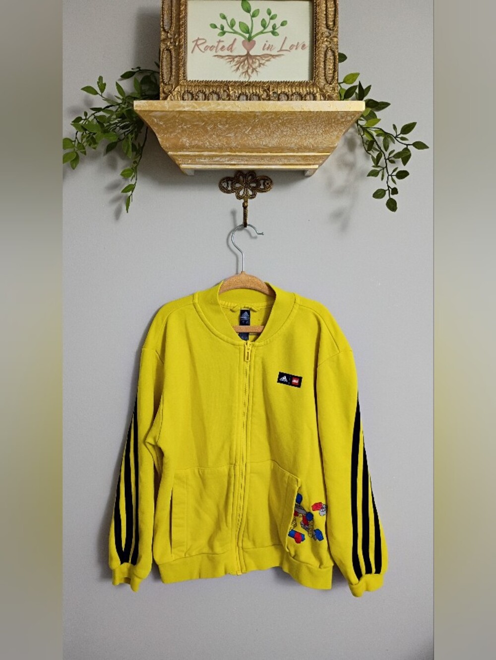 Adidas Lego Kids Bright Yellow Zip-Up